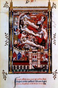 Bičování svatého Denise, svatého Rustika a svatého Eleutheria, 1317 od Unbekannt