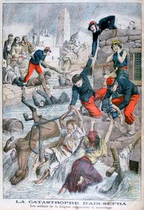 Blesková povodeň v Ain Sefra, Alžírsko, 1904 od Unbekannt