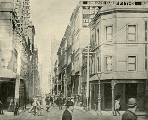 Flinders Lane, Melbourne, 1901. od Unbekannt