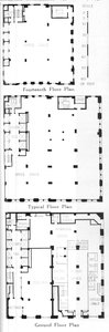 Půdorysy, Johns-Manville Building, New York City, 1924 od Unbekannt