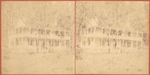 Flume House, pohoří Santa Cruz, 60. léta 19. století. od Unbekannt