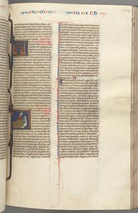 Fol. 194r, Judith, historická iniciála A, Judith stětí Holofernes, c. 1275-1300. od Unbekannt