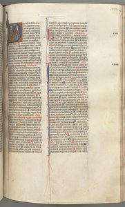 Fol. 233r, Žalm 109, historická iniciála D, Bůh Otec a Syn..., c. 1275-1300. od Unbekannt