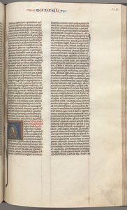 Fol. 341r, Daniel, historická iniciála A, Daniel v jámě lvové, c. 1275-1300. od Unbekannt