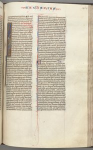 Fol. 365r, Zachariáš, historická iniciála I, Zachariáš stojící se svitkem, kol. 1275-1300. od Unbekannt