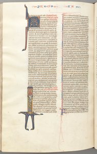 Fol. 476v, Jakub, historická iniciála I, Jakub stojící se svitkem, c. 1275-1300. od Unbekannt