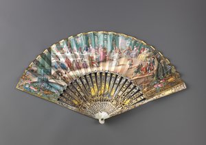 Skládací ventilátor, 1760s. od Unbekannt