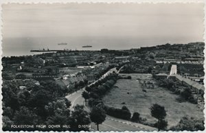 Folkestone z Dover Hill, konec 19. a začátek 20. století od Unbekannt