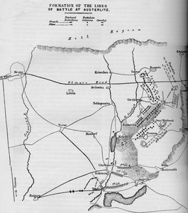 Formování linií bitvy u Slavkova, 1884 od Unbekannt
