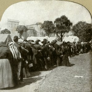 Formování chlebové linky na Jefferson Square, 1906. od Unbekannt