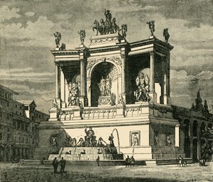 Fontána Alexandra Severa, Řím, 1890. od Unbekannt