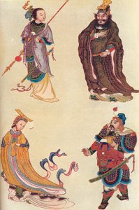 Čtyři slavné postavy čínské historie, 1907 od Unbekannt