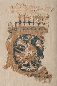 Fragment ze závěsu s kruhem a okrajem, 800-900. od Unbekannt