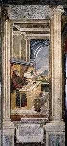 Francesco Petrarca ve své pracovně od Unbekannt