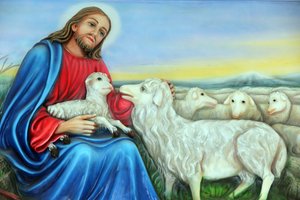 Františkánští misionáři kostela Marie. Ježíši, dobrý pastýř. Malování. Ho Či Minovo Město. Vietnam od Unbekannt