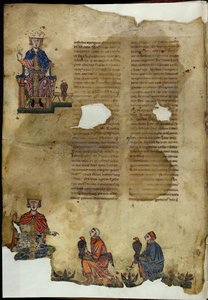 Fridrich II. De Arte Venandi cum Avibus o umění lovu s ptáky od Unbekannt