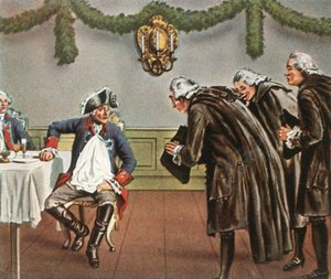Fridrich Veliký a muži z Greiffenbergu, 1784, 1936. od Unbekannt