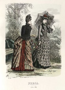 Freja- ilustroval skandinávský módní časopis 1885, ilustrace č. 13 od Unbekannt