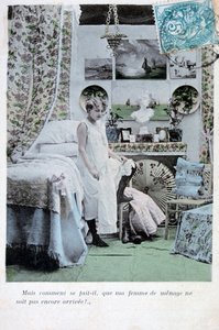 Francouzská pohlednice, c1900 od Unbekannt