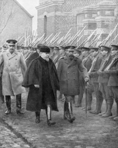 Francouzský prezident Raymond Poincare a král Jiří V., prosinec 1914. od Unbekannt