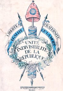 Francouzská revoluce 1789: Alegorický znak republiky od Unbekannt