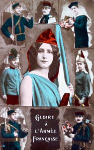 Francouzská pohlednice z první světové války, 1914-1918 od Unbekannt
