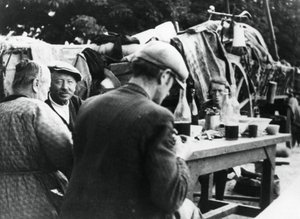 Francouzští a belgičtí uprchlíci, Rambouillet, Francie, 16. července 1940 od Unbekannt