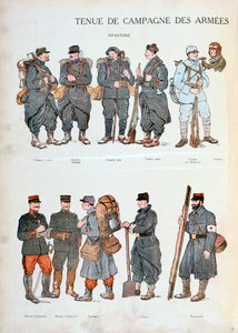 Uniformy francouzské armády, první světová válka, 1914 od Unbekannt