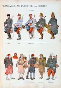 Uniformy francouzské armády, první světová válka, 1914 od Unbekannt
