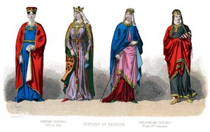 Francouzský kostým: Capetian, Carlovingian, 1882 od Unbekannt