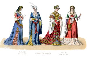Francouzský kostým: Karel VIII., Ludvík XII., 1882 od Unbekannt