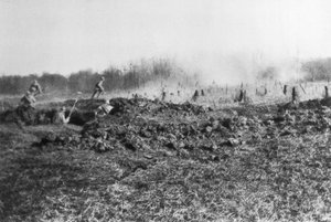 Francouzský protiútok mezi Sommou a řekou Oise, Pikardie, Francie, 1918 od Unbekannt