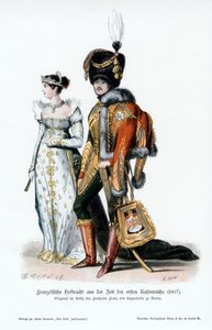 Francouzský dvorní oděv z doby prvního císařství, 1807 od Unbekannt