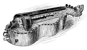 Francouzský hurdy-gurdy nebo vielle, c1750, 1901 od Unbekannt