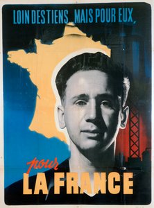 Francouzský dobrovolný pracovní plakát, c1942-1944