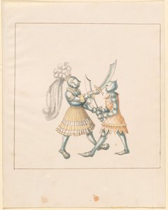 Freydal, The Book of Jousts and Tournament of Emperor Maxmilian I: Combats...Deska 153, c1515. od Unbekannt