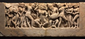 Frieze s tanečnicí a hudebníky, c. 973. od Unbekannt