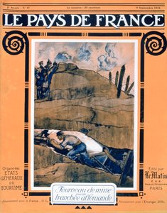 Přední strana obálky Le Pays de France, 9. září 1915 od Unbekannt