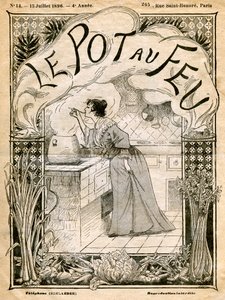 Přední strana obálky Le Pot au Feu, 15. července 1896 od Unbekannt