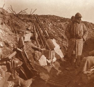Přední linie, Vauquois, severní Francie, c1914-c1918 od Unbekannt