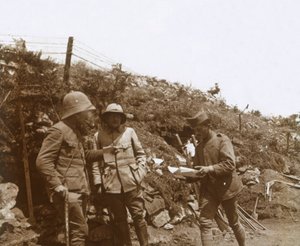 Frontová linie směrem k Monastiru, Srbsko, c1916 od Unbekannt