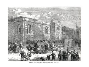 Přední část Newgate z Old Bailey, 1878 od Unbekannt