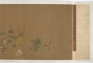 Ovoce, zelenina, květiny a hmyz, dynastie Ming, 1368-1644. od Unbekannt
