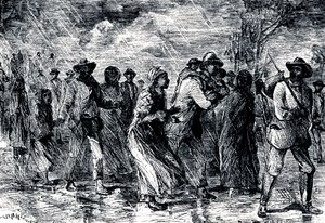 Uprchlí otroci prchající z Marylandu do Delaware prostřednictvím podzemní železnice, 1850-1851 od Unbekannt