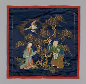 Fukusa Gift Cover, Japonsko, pozdní období Edo 1789-1868 Období Meidži 1868-1912, konec 19. stol. od Unbekannt