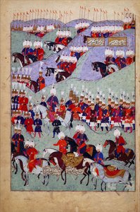 Pohřeb sultána Suleymana Velkolepého. Historie sultána Suleymana, 1579 od Unbekannt