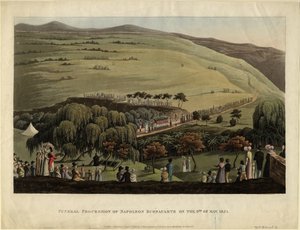 Smuteční průvod Napoleona Bonaparta 9. května 1821, 1828 od Unbekannt