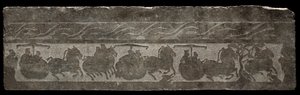 Pohřební reliéf s průvodem vozů, 2. století. od Unbekannt