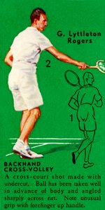 G. Lyttleton Rogers - Backhand Cross-volley, c1935. od Unbekannt