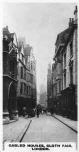 Štítové domy, Cloth Fair, Londýn, c1920 od Unbekannt